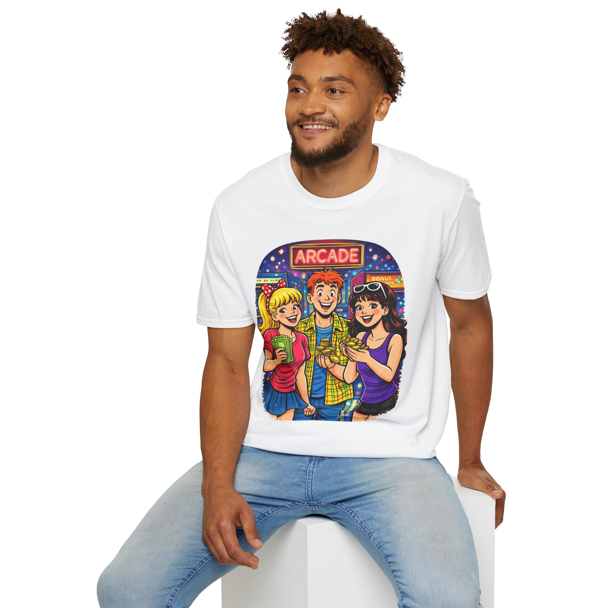 Retro Arcade Nights T-Shirt โ Vintage Gaming Vibes Tee for Classic Arcade Fans Retro Arcade Nights T-Shirt โ Vintage Gaming Vibes Tee for Classic Arcade Fans - Image 4