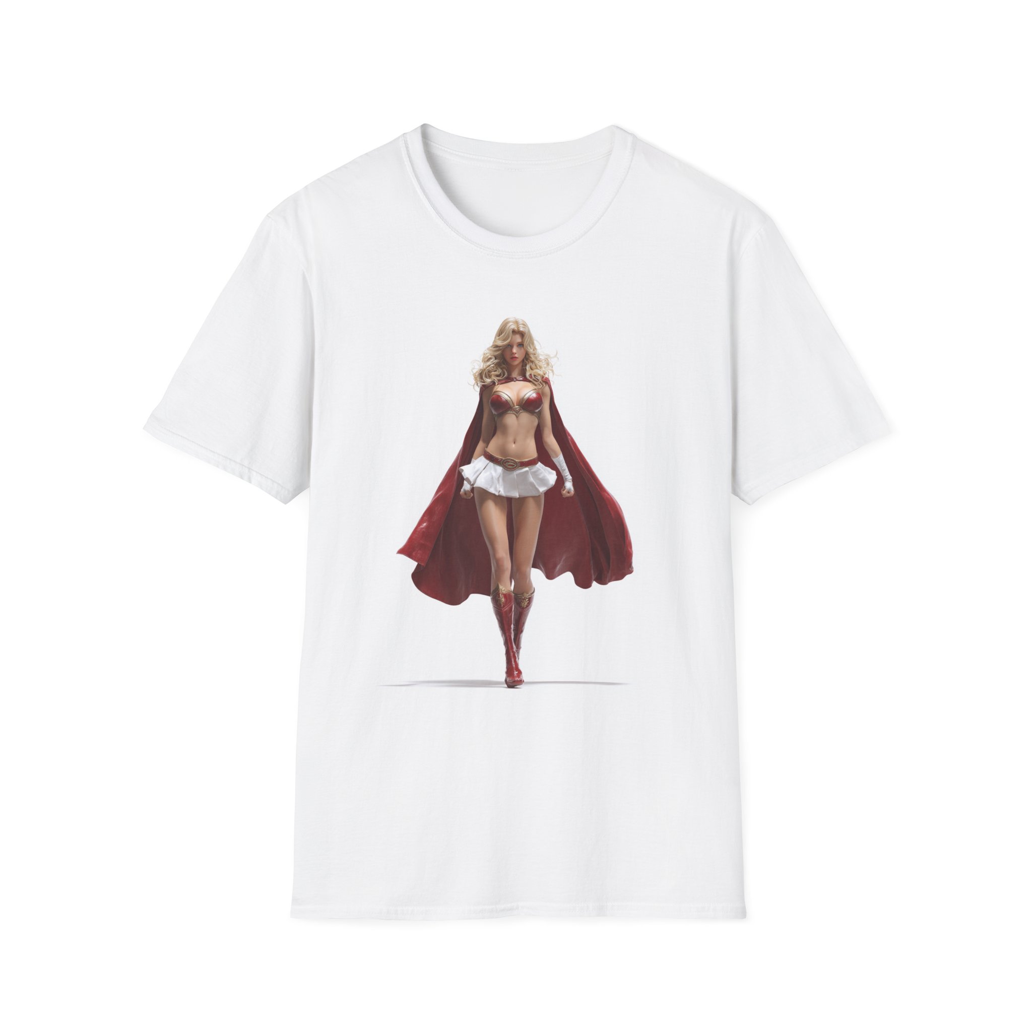 Skybound Heroine T-Shirt β Vintage Comic Style Super-Powered Girl Graphic Tee Skybound Heroine T-Shirt β Vintage Comic Style Super-Powered Girl Graphic Tee