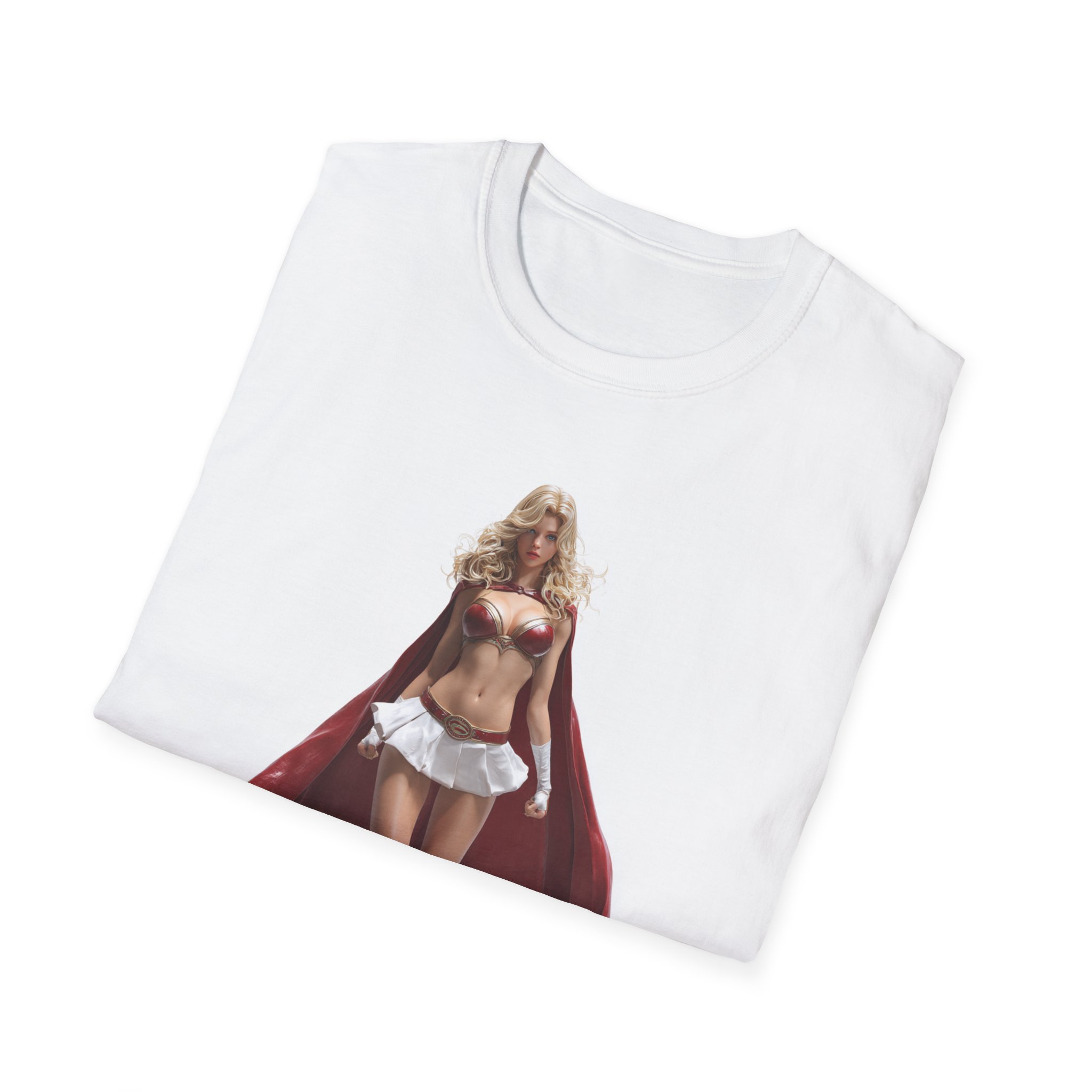 Skybound Heroine T-Shirt β Vintage Comic Style Super-Powered Girl Graphic Tee Skybound Heroine T-Shirt β Vintage Comic Style Super-Powered Girl Graphic Tee - Image 4
