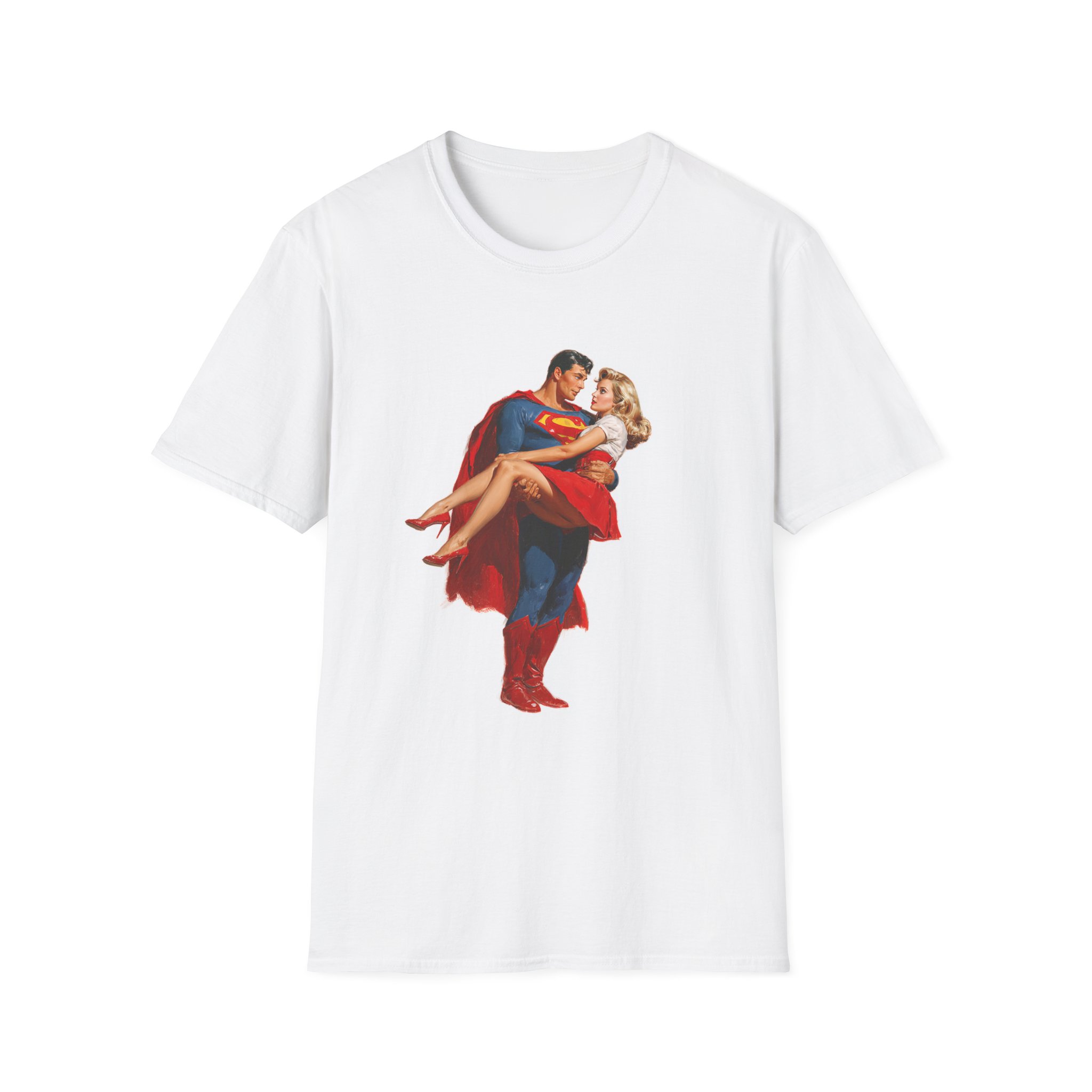 Superhero Couple Graphic T-Shirt Superhero Couple Graphic T-Shirt