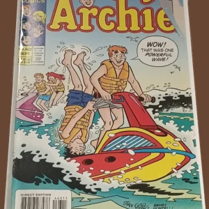 Archie #463 Direct Edition Comic Book (September 1997) β Jet Ski Cover Fun with Archie & Jughead Archie #463 Direct Edition Comic Book (September 1997) β Jet Ski Cover Fun with Archie & Jughead
